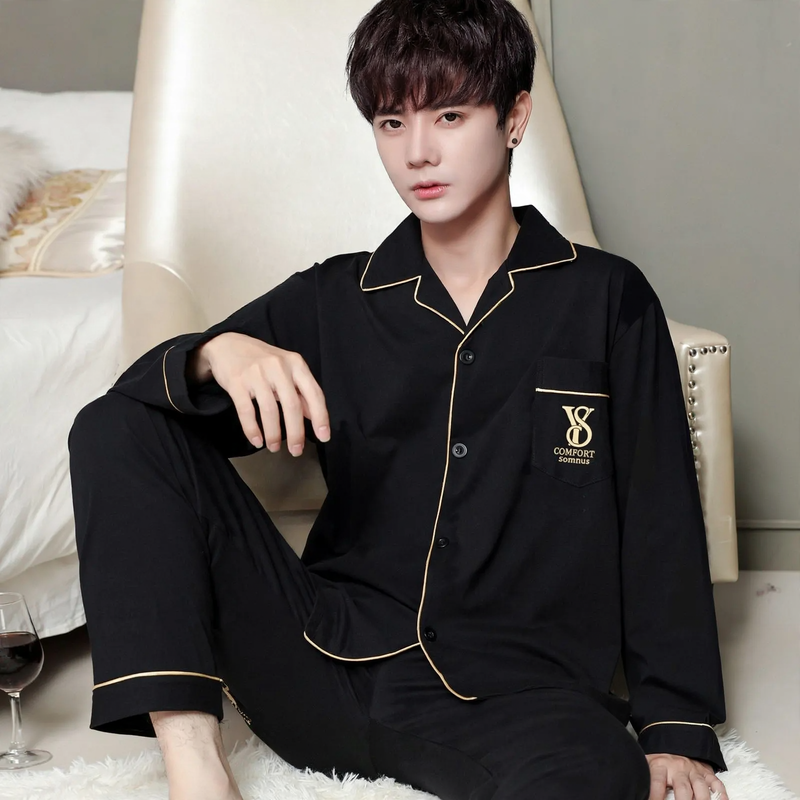 Classic Cotton Pajamas for Men