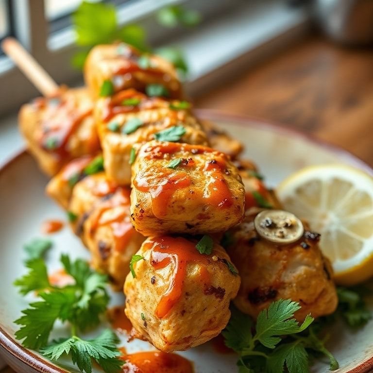 Grilled Thai Coconut Chicken Skewers for a Tropical Escape – Easy Homemade Skewers for Fresh Summer Flavor finished