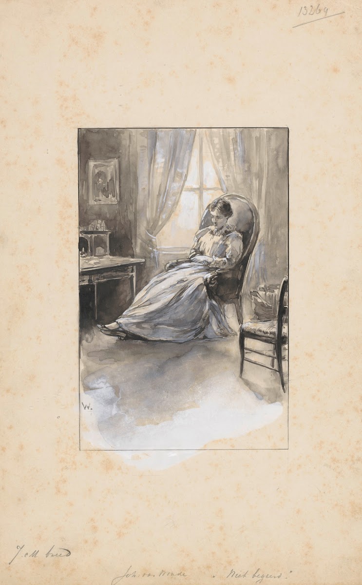 Vrouw in een leunstoel 1870   1937