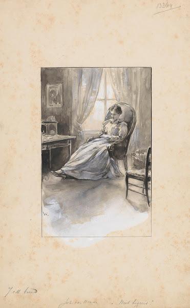 Vrouw in een leunstoel 1870   1937