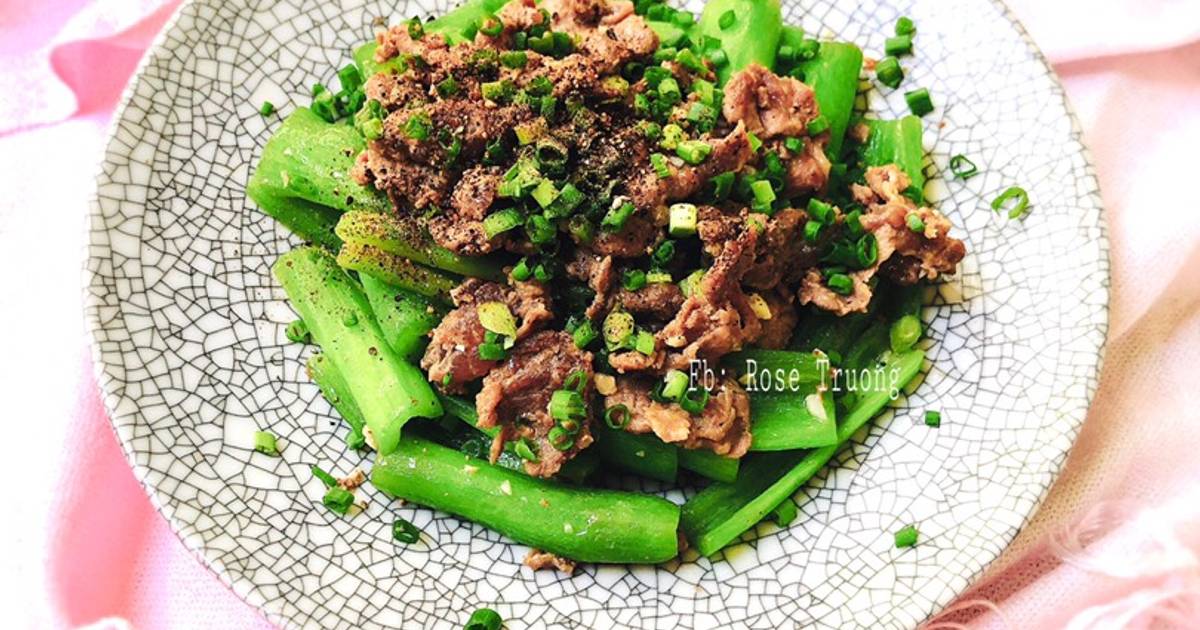 Thịt Bò Xào Mướp Rắn