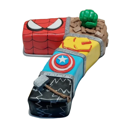 Number 7 Avengers Themed Birthday Cake CB-NC616