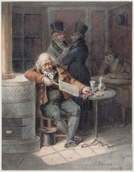 La lecture de la Gazette 1824