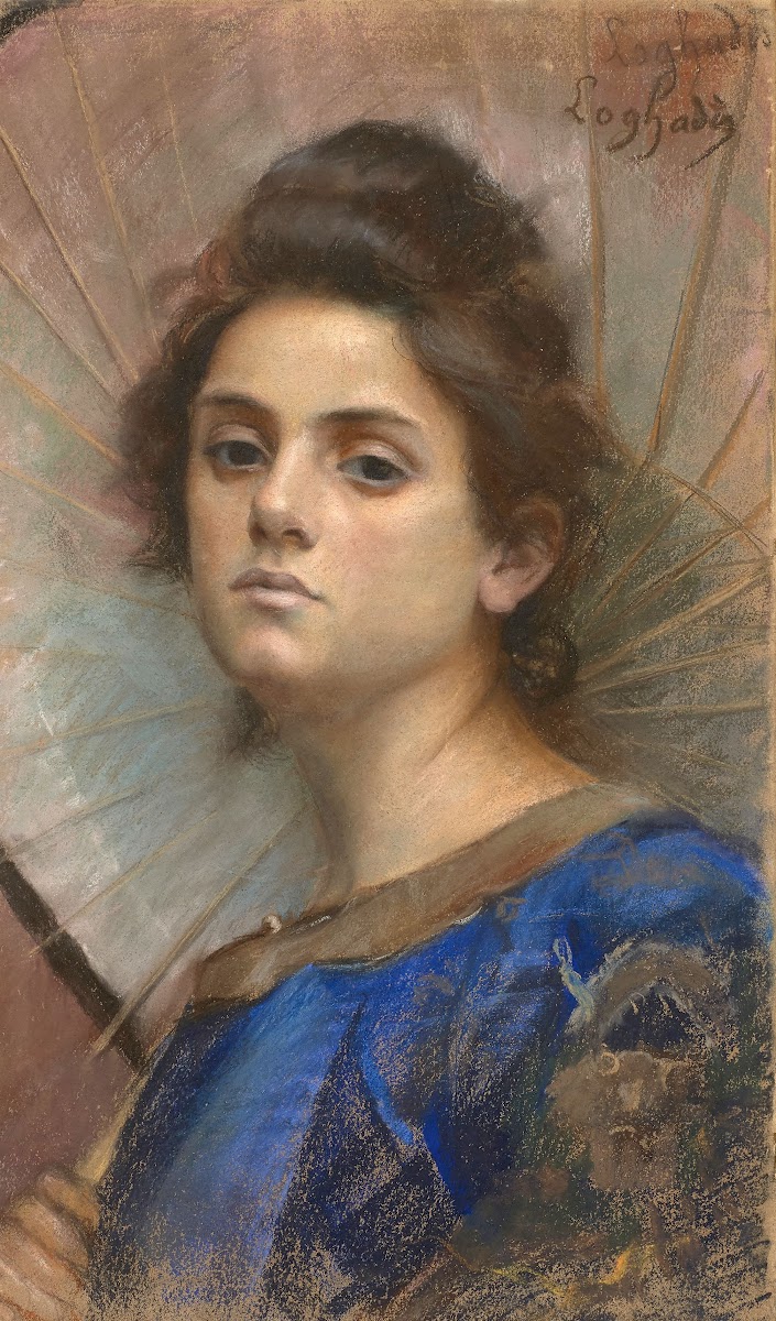 Jeune femme à lombrelle