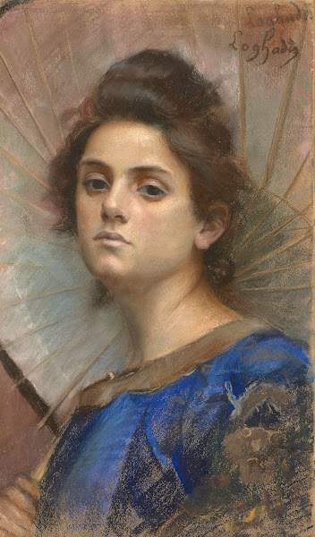 Jeune femme à lombrelle