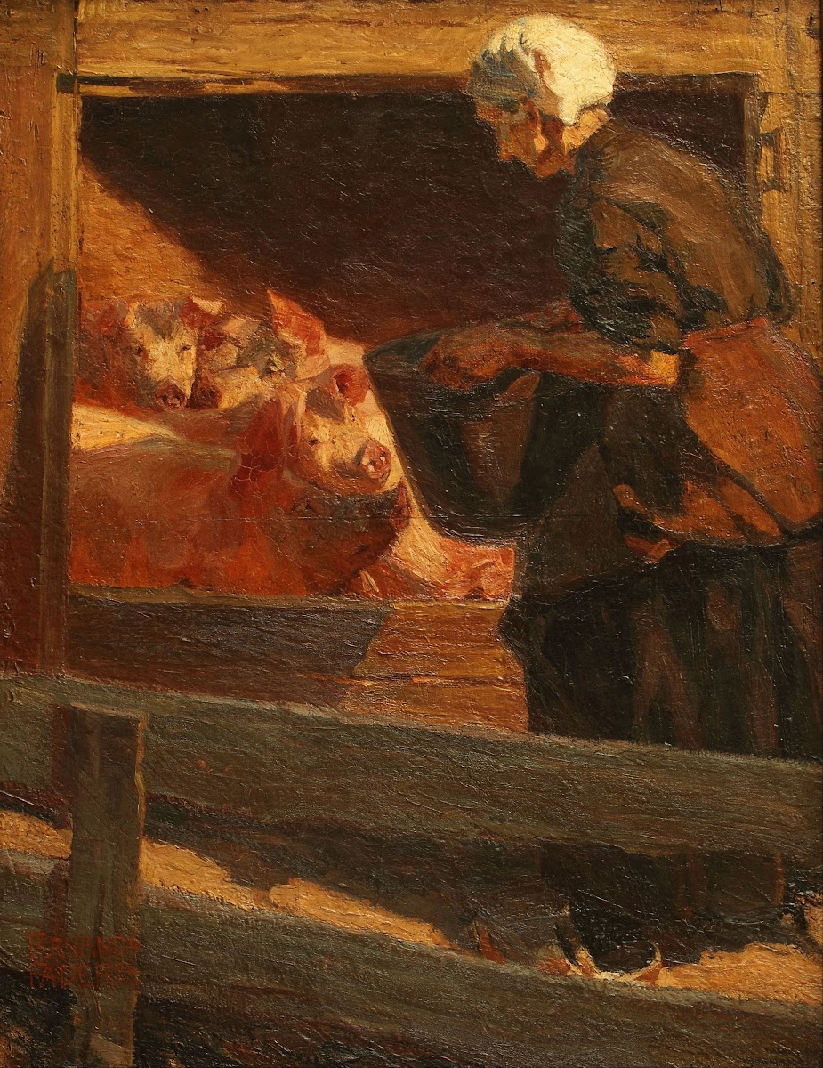 La comida de los cerdos 1904