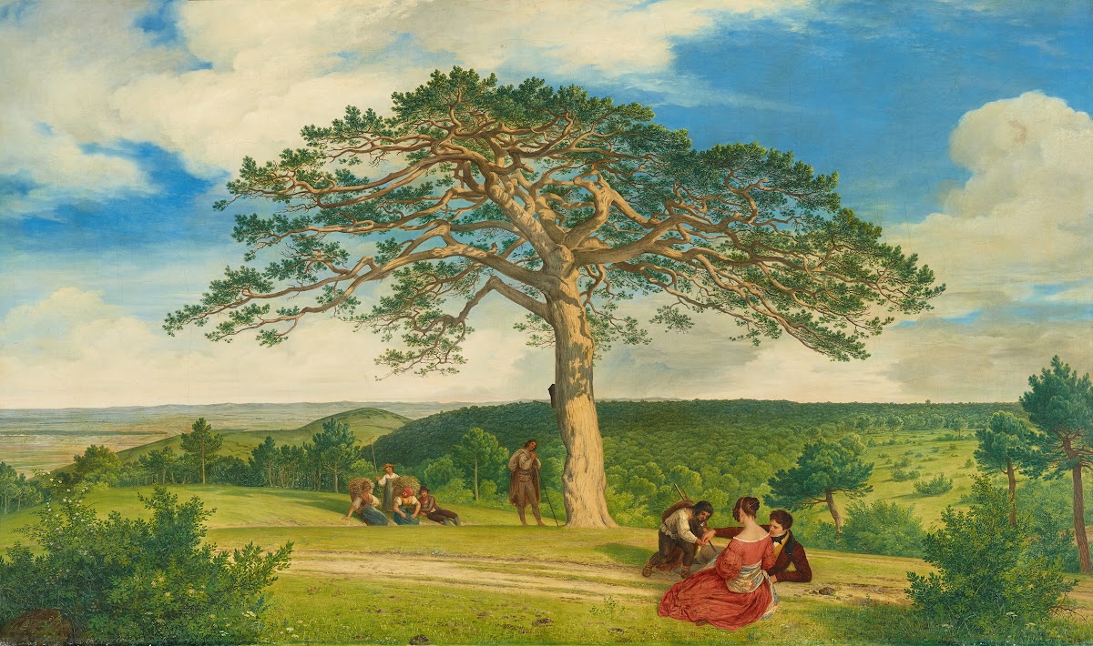Die breite Föhre nächst der Brühl bei Mödling 1838