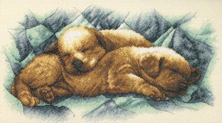 DIM35215 Peaceful Puppies