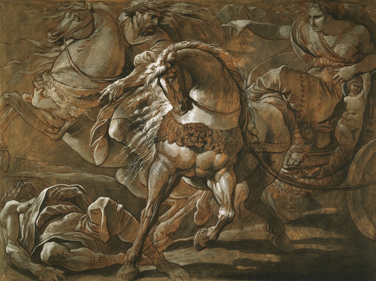 Tullia about to Ride over the Body of Her Father in Her Chariot 17701775