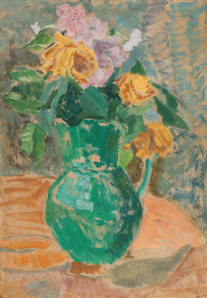 Pitcher with flowers