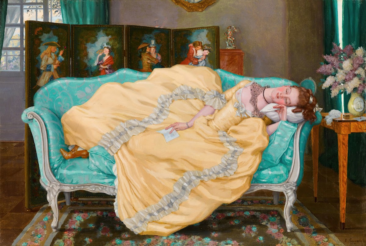 Sleeping Lady in a Room 1919