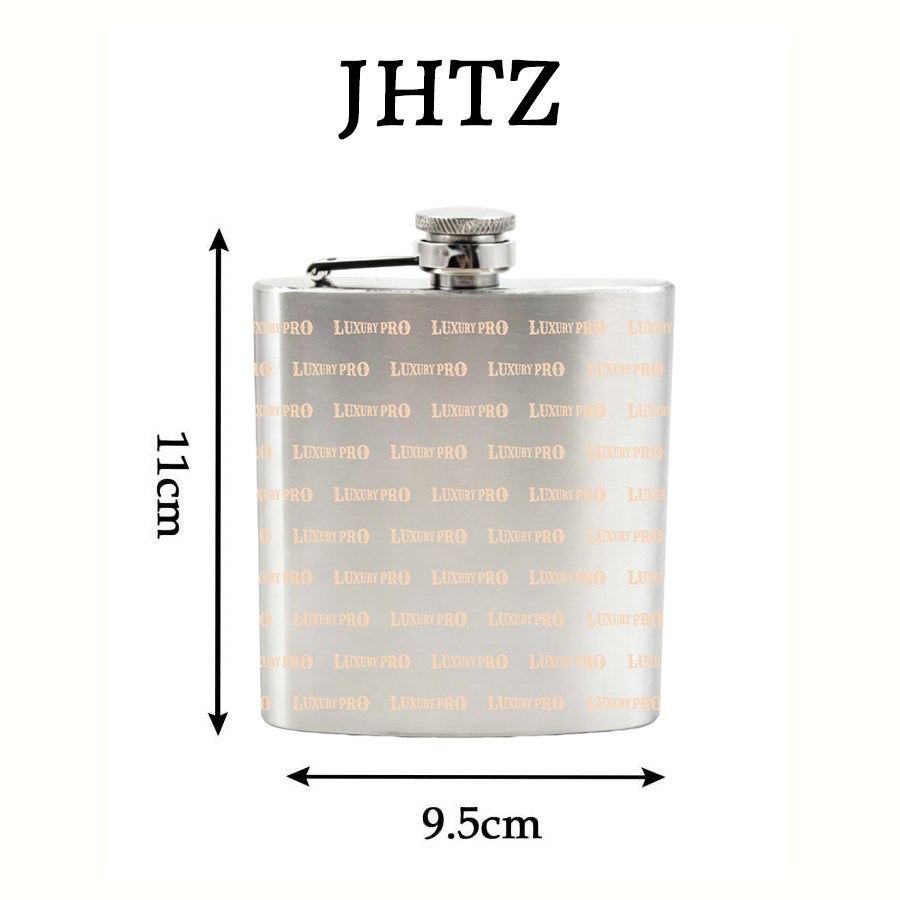 Metal Wine Flask Set