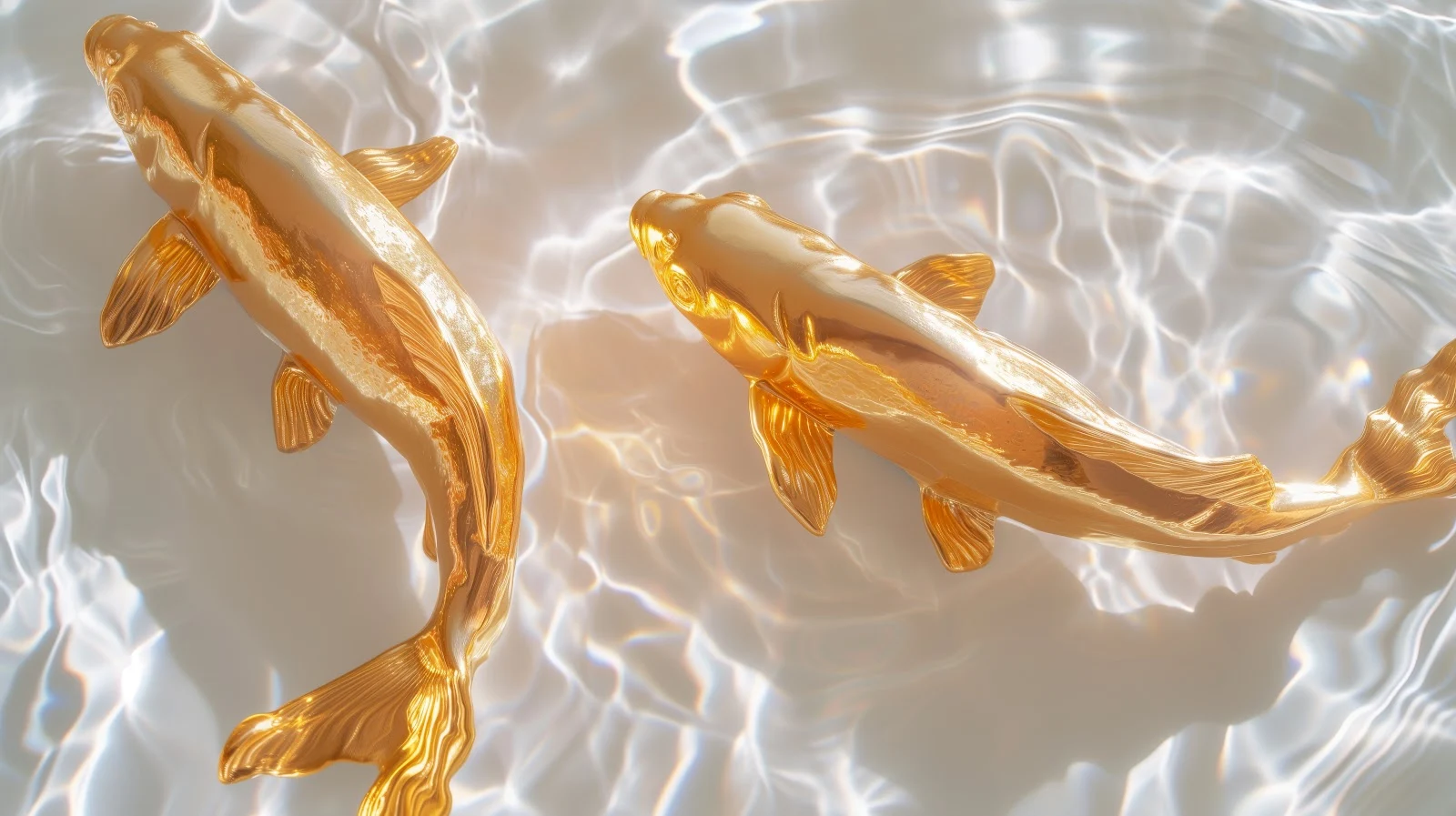 A Stunning Ai Art, Gold, Fish, Koi, Animals 5K Desktop and Mobile Wallpaper Background (5824x3264)