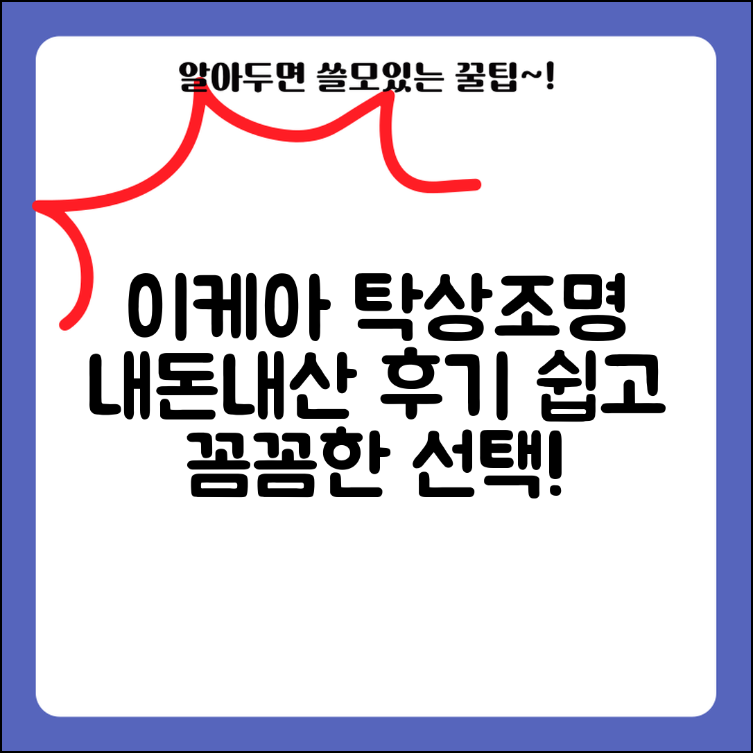 누구나 쉽게 선택하는 이케아탁상조명 내돈내산