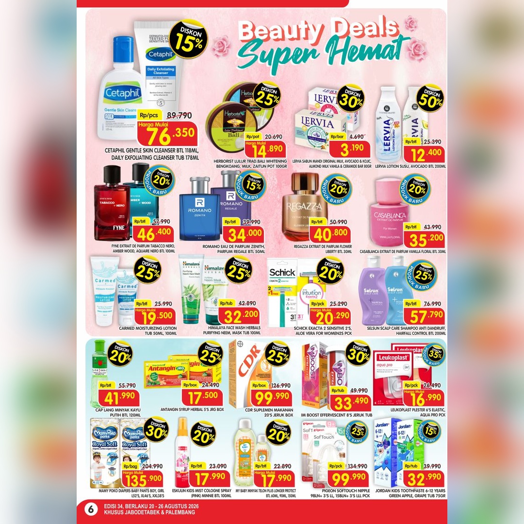 Katalog Super Hemat Jabodetabek, Palembang