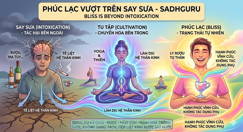 Phúc Lạc vượt trên Say Sưa- Sadhguru