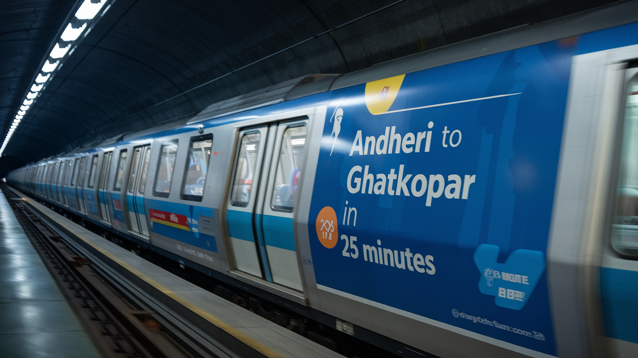 Metro Travel Time from Andheri to Ghatkopar – Mumbai Guide