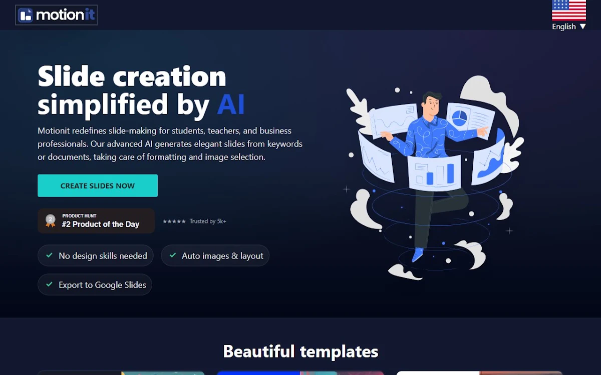 Captura de Motionit.ai