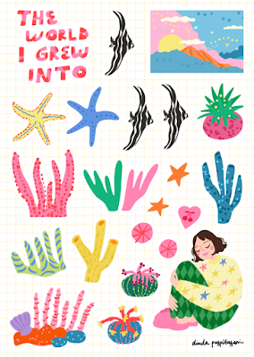 The World I Grew Into - Sticker Sheets Series
