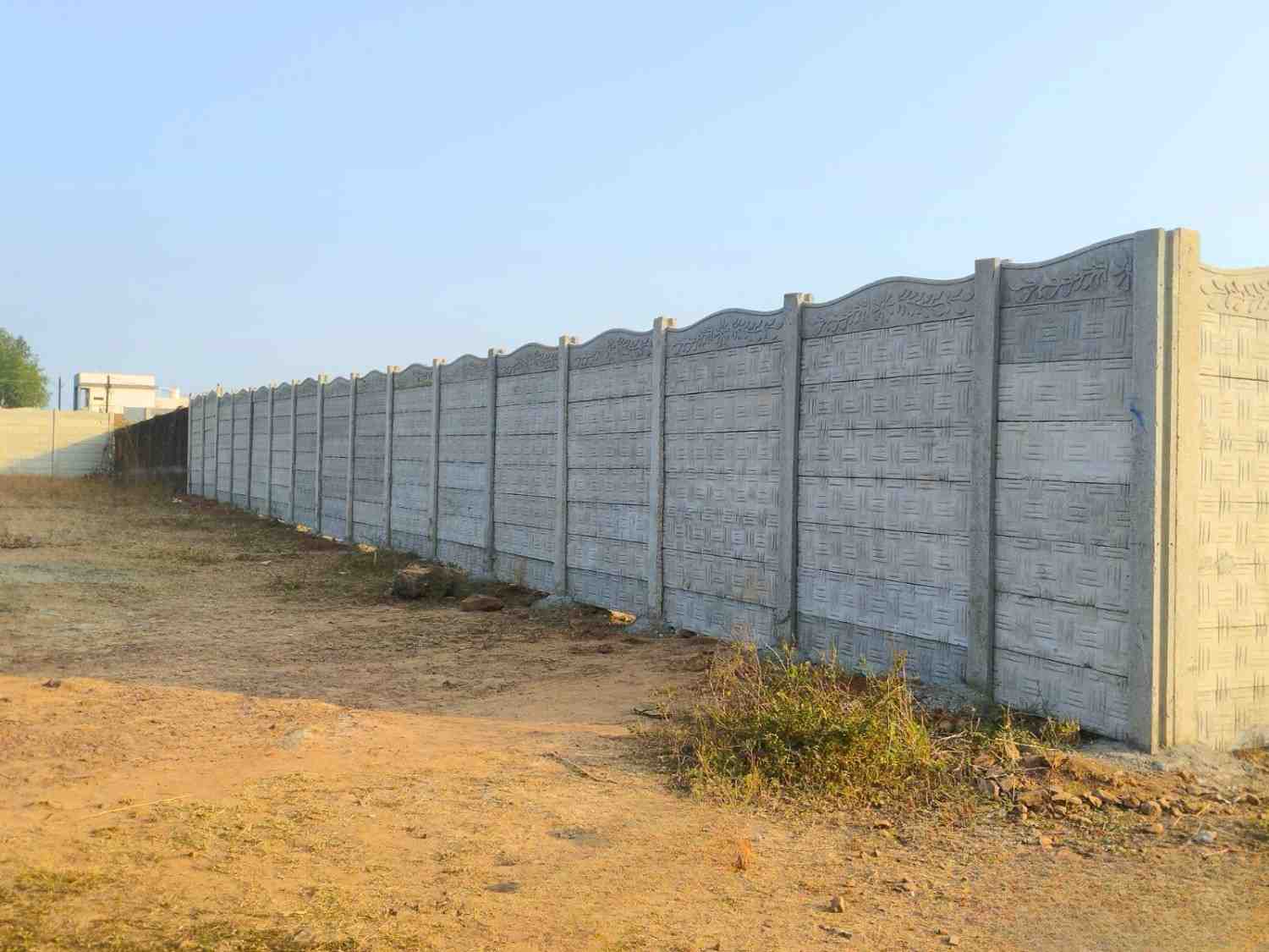 8ft industrial precast security wall installed at Fatapukur