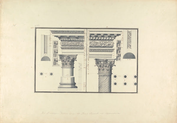 Two Corinthian Pillars Found near the Ionic Temple at Aphrodisias now Geyve ca 1
