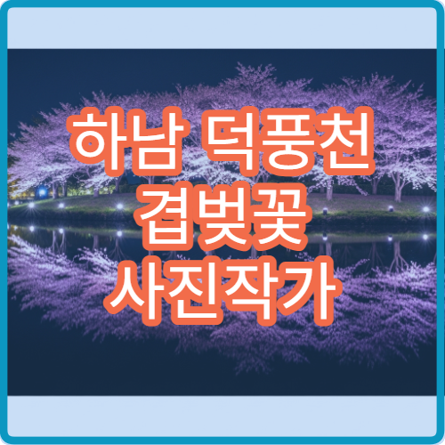하남 덕풍천 겹벚꽃 사진작가 추천 핑크빛 스팟 새벽 촬영 가이드