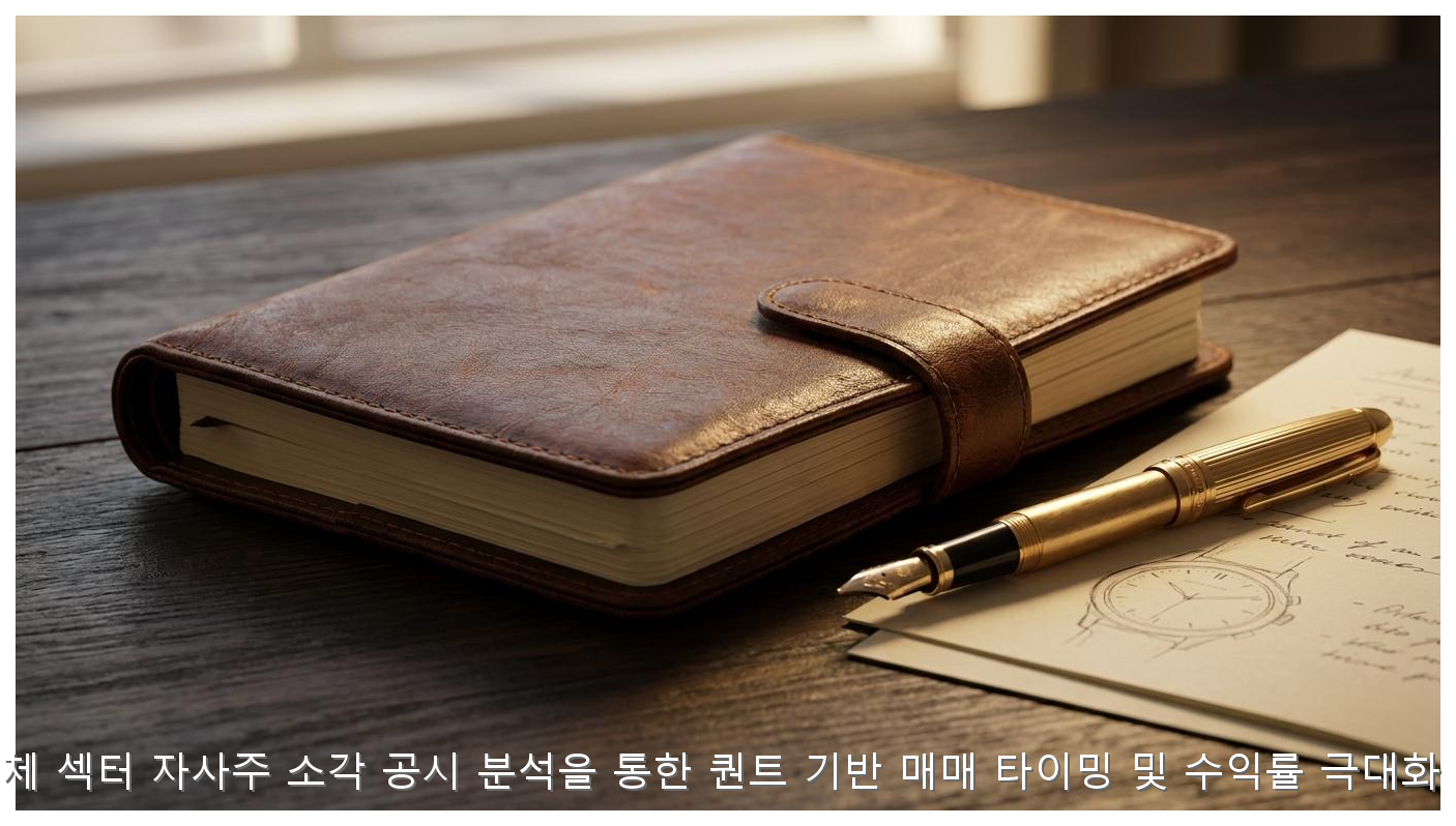 반도체 섹터 자사주 소각 공시 분석을 통한 퀀트 기반 매매 타이밍 및 수익률 극대화 전략 핵심 안내 및 분석 인포그래픽 (4)