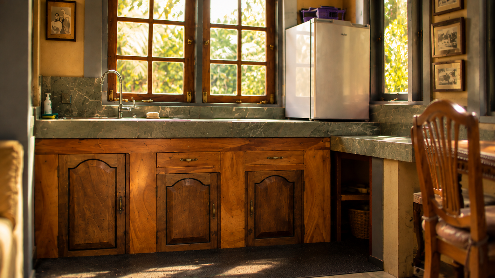 Sunlit Kitchen Preparation Area