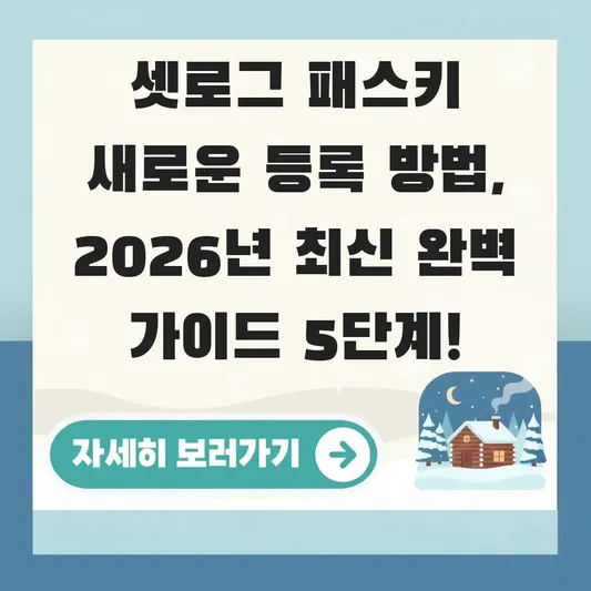 셋로그 패스키 새로운 등록 방법