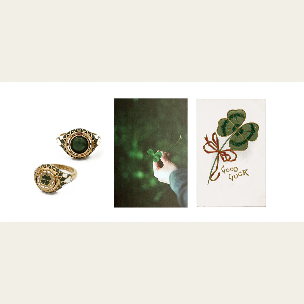 Кольцо перевертыш Sacha Клевер SERPENTINE