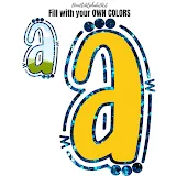Canva Frames Sequin Lines and Dots Doodle Alphabet photo 3 template 262