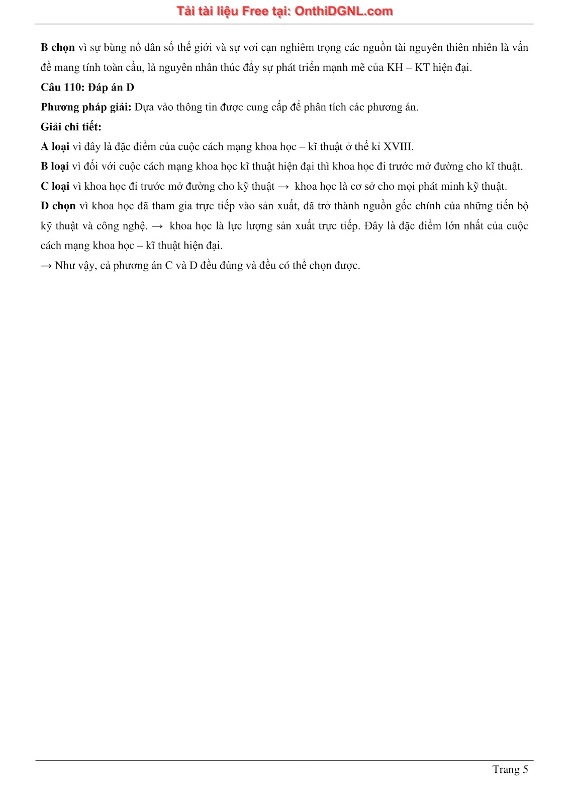 150 bài tập môn Sủ- Ôn thi ĐGNL ĐHQG HN Phần 6