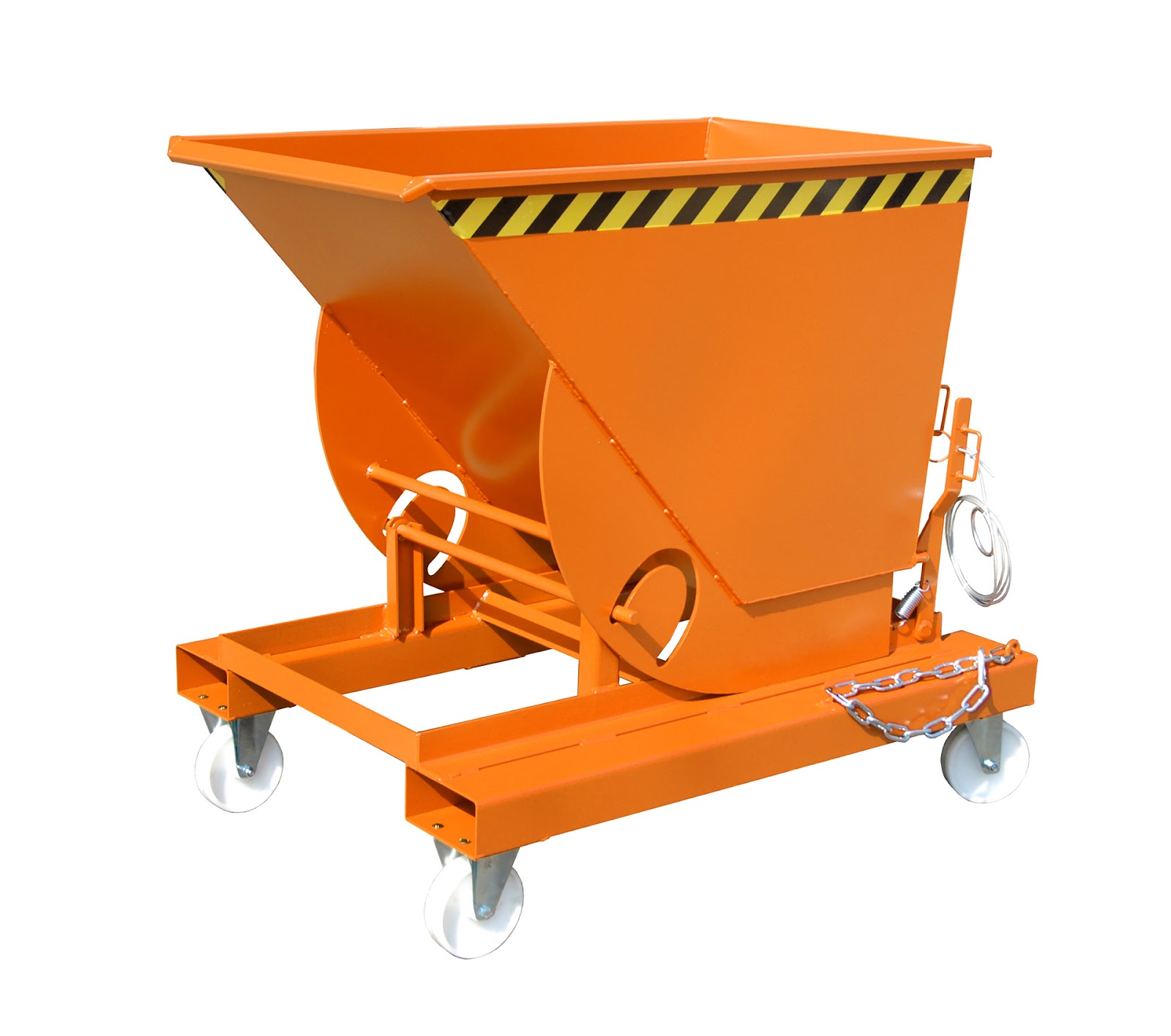 Kiepcontainer AK 50, gelakt, Geeloranje