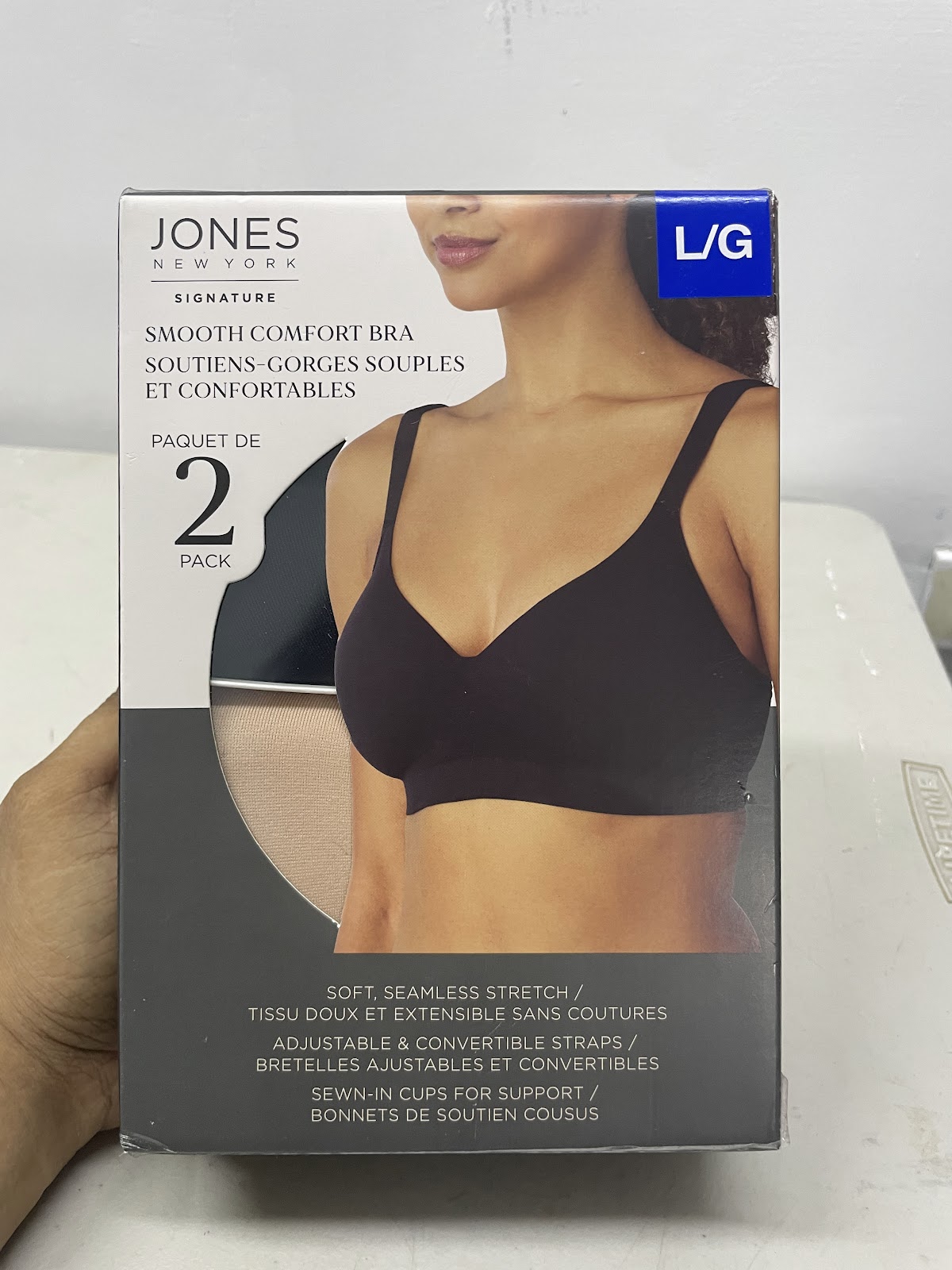 Jones Bra 2pack Nude Black L #2152