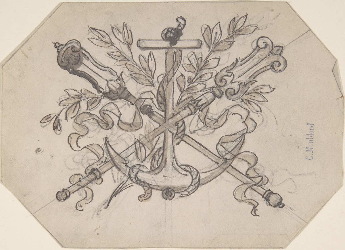 Devise with Anchor 19th century