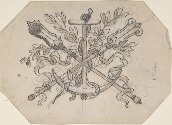 Devise with Anchor 19th century