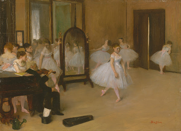 The Dancing Class ca 1870