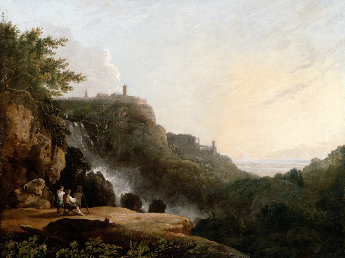 View of Tivoli  the Cascatelle and the Villa of Maecenas
