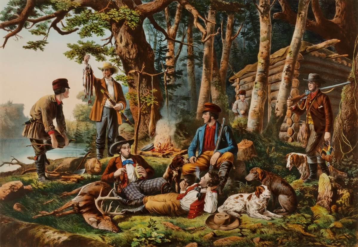 Camping Out Some of the Right Sort 1855