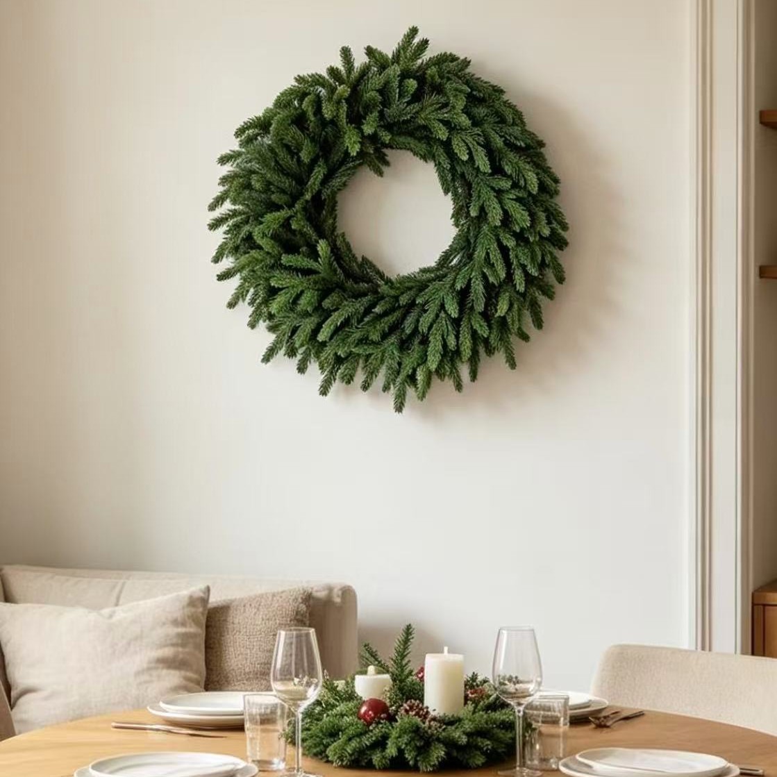 Artificial Christmas Fir Wreath, 60 cm