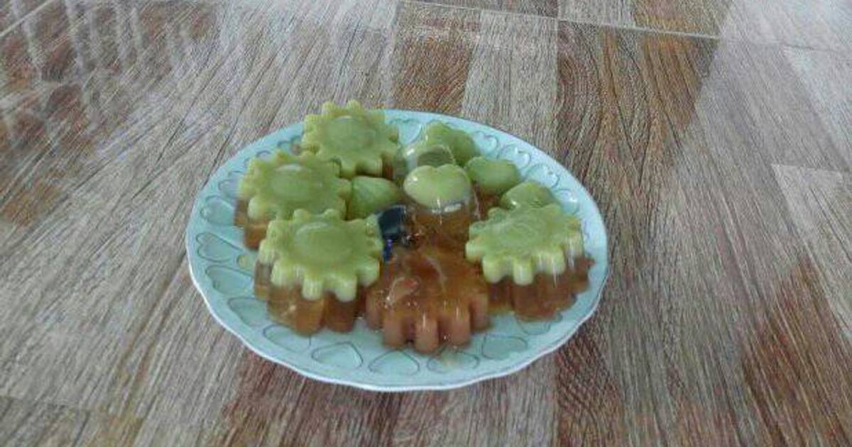 Rau câu matcha cà phê sữa