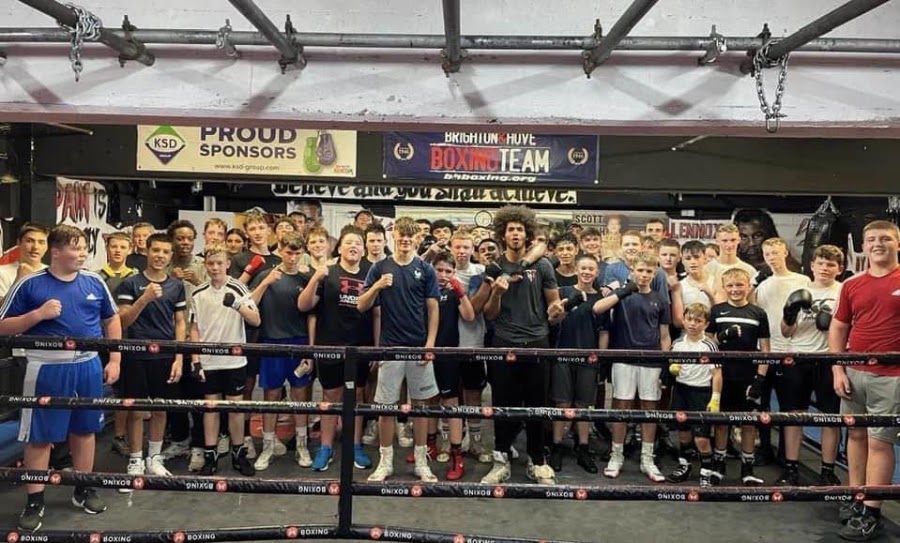 Junior boxing class