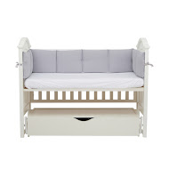 Бампер Twins Cotton 240 см сірий