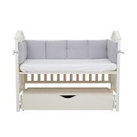 Бампер Twins Cotton 240 см серый