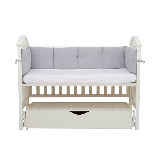 Бампер Twins Cotton 240 см серый