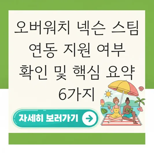 오버워치 넥슨 스팀 연동 지원 여부 확인