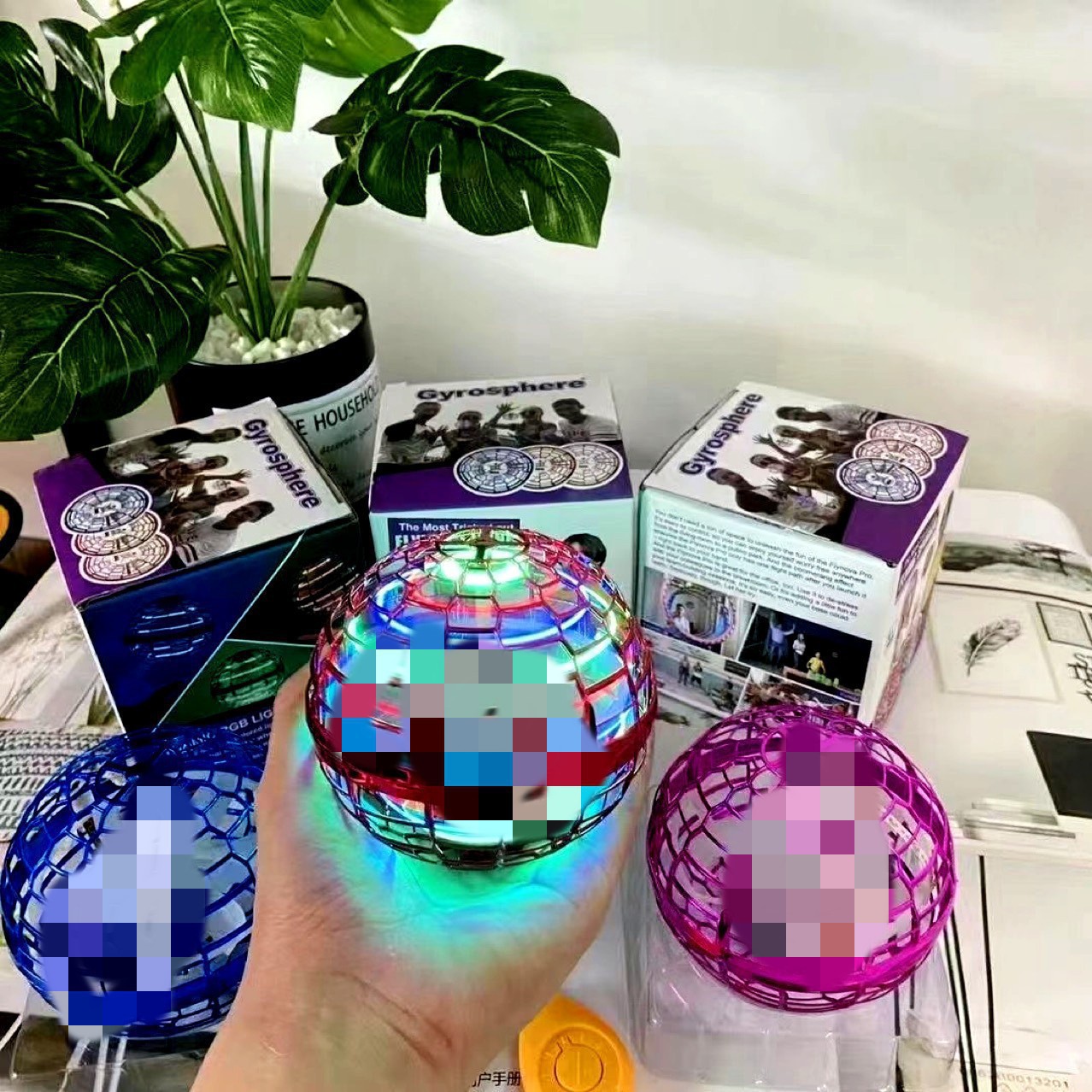 LED-Flugball, leuchtend, mit Fernbedienung