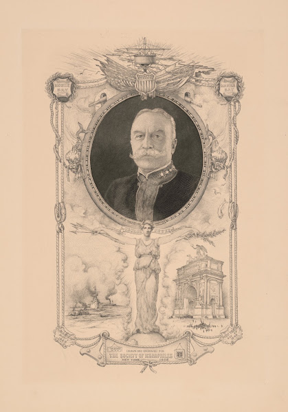 Portrait of Admiral Dewey commemorating his arrival in New York September 1899 1