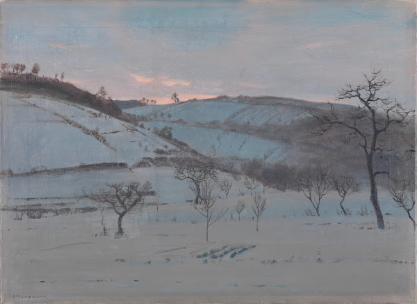Wintermorgen bei Grötzingen 1908