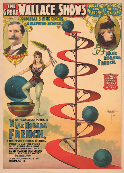 The great Wallace shows colossal 3 ring circus 2 elevated stages 1898